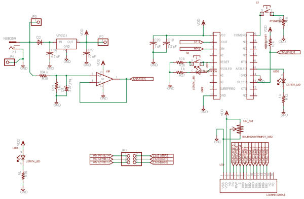 Power input and peripherals circuit